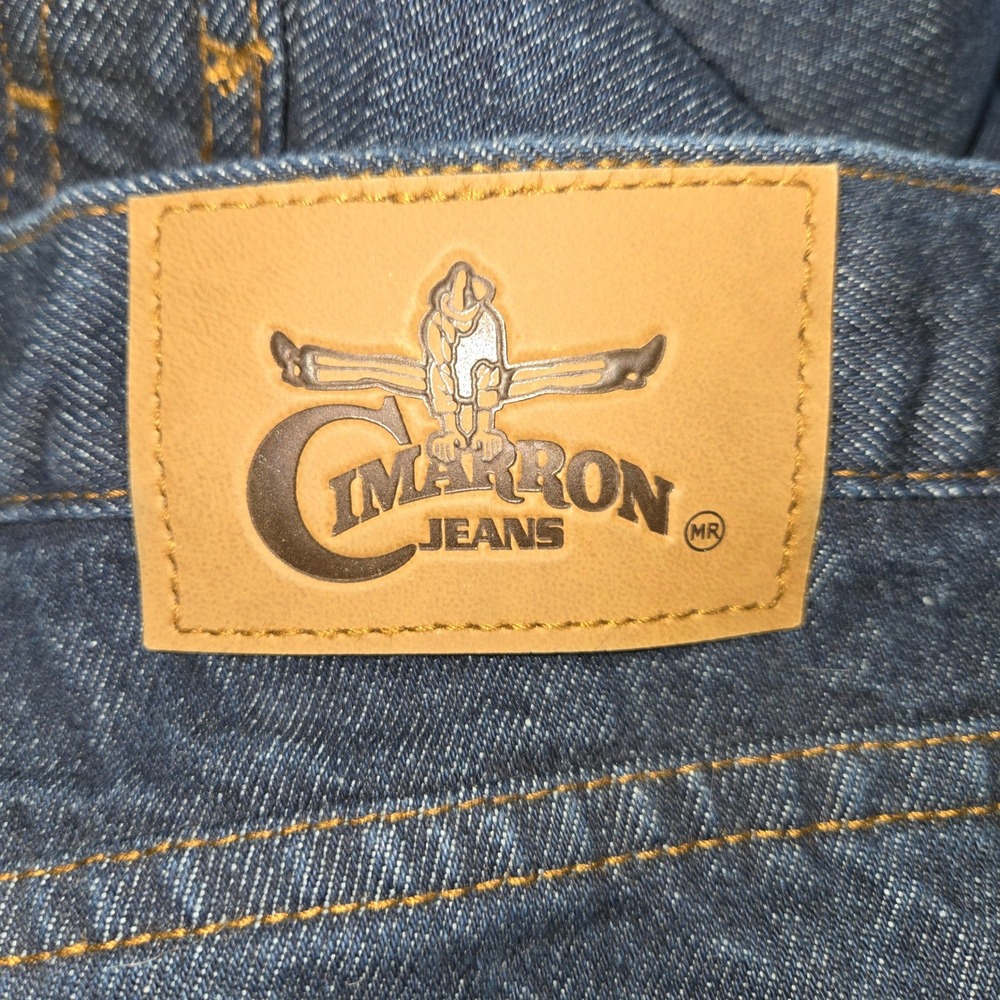 Cimarron Jeans Dark Blue Denim Relaxed Fit Menswear Casual Comfort Everyday 42T